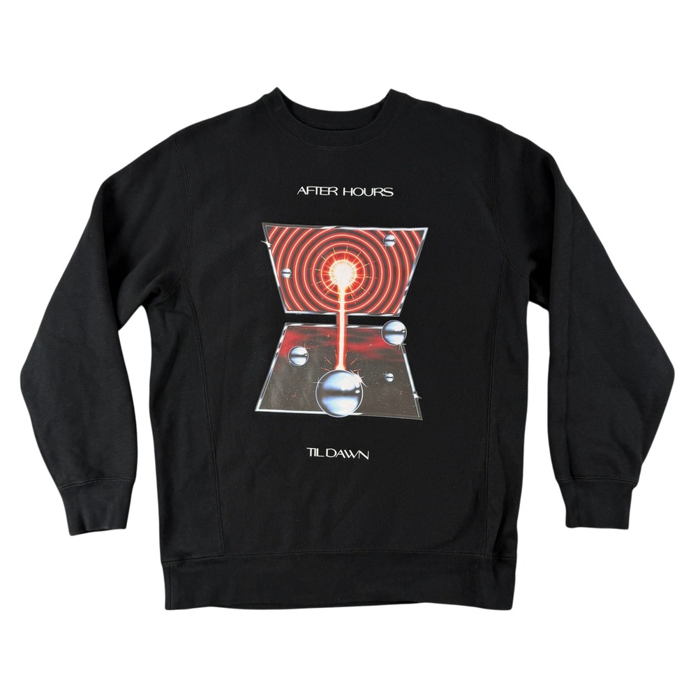 The Weeknd After Hours Til Dawn Tour Sweatshirt Mens L Black 2022 Concert XO